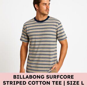 Billabong Striped Cotton Tee Surfcore Skatecore Retro 90s Y2K Men’s Large